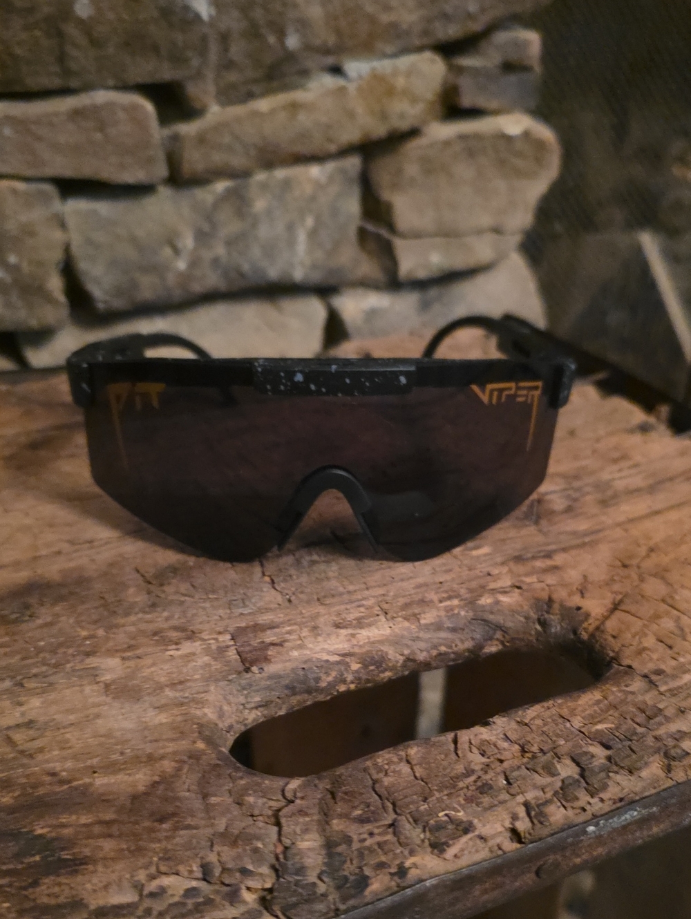 Pit Viper Black Dark Smoke Visor Sunglasses